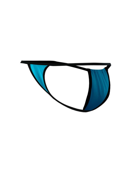 CUT4MEN Fluo Pouch V-String Turquoise — elegancki string męski