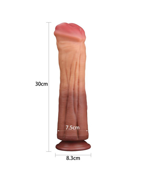 LOVETOY Nature 12 Dual Layer – realistyczne dildo z przyssawką
