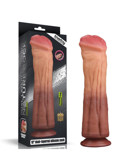 LOVETOY Nature 12 Dual Layer – realistyczne dildo z przyssawką