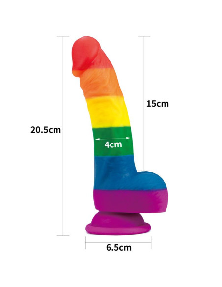 LOVETOY Prider 8 — realistyczne dildo z platynowego silikonu