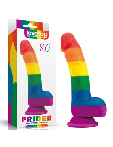 LOVETOY Prider 8 — realistyczne dildo z platynowego silikonu