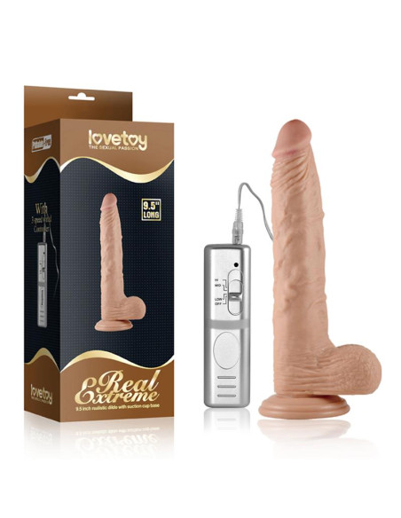 Lovetoy Real Extreme 24 cm – realistyczne dildo z wibracją