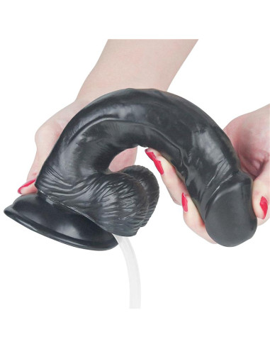 Lovetoy Dildo Squirting 9 Black – eleganckie dildo z funkcją squirting