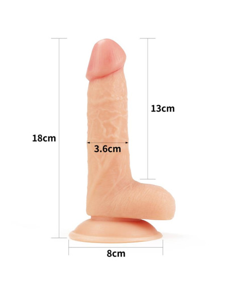 LOVETOY The Ultra Soft Dude 7 – realistyczne dildo 18 cm