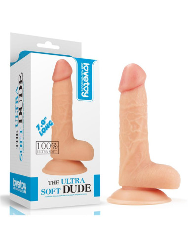 LOVETOY The Ultra Soft Dude 7 – realistyczne dildo 18 cm