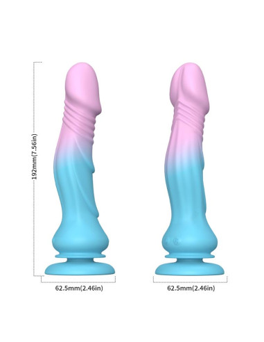 Urban Sky Dildo 19,2 cm – Wibracja i tłok | Vibrans
