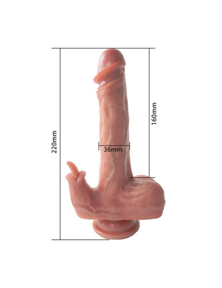 Urban Sky dildo 22 cm – wibracja, pchnięcia i ogrzewanie