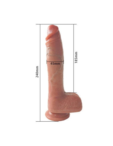 Urban Sky dildo 24 cm z wibracją, ruchem i podgrzewaniem