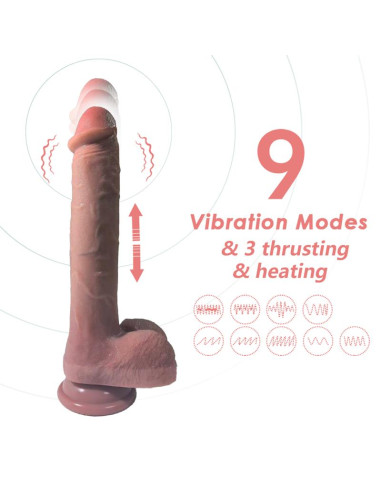 Urban Sky – półrealistyczne dildo 28 cm z wibracją i podgrzewaniem