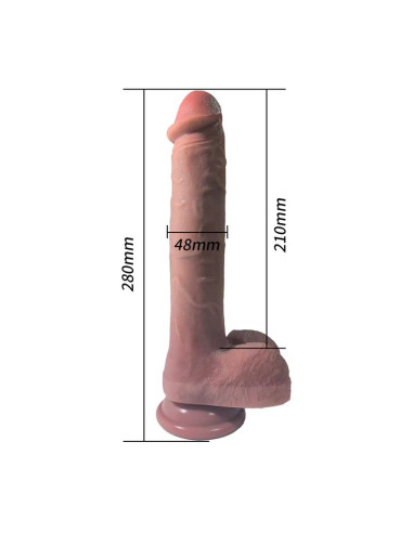Urban Sky – półrealistyczne dildo 28 cm z wibracją i podgrzewaniem