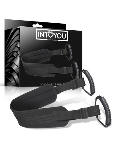 Szelki Doggie Style Intoyou Black Shadow – skóra wegańska
