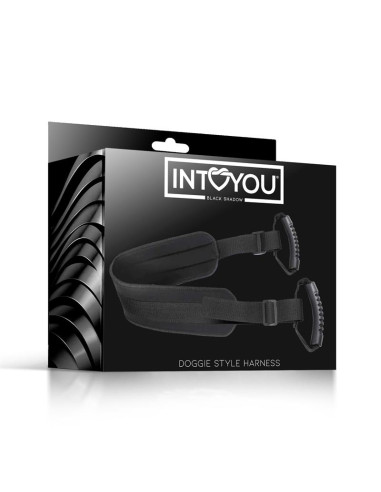 Szelki Doggie Style Intoyou Black Shadow – skóra wegańska