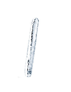 LoveToy Double Dildo Flawless Clear 12 — przezroczyste 30 cm