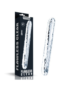 LoveToy Double Dildo Flawless Clear 12 — przezroczyste 30 cm 2