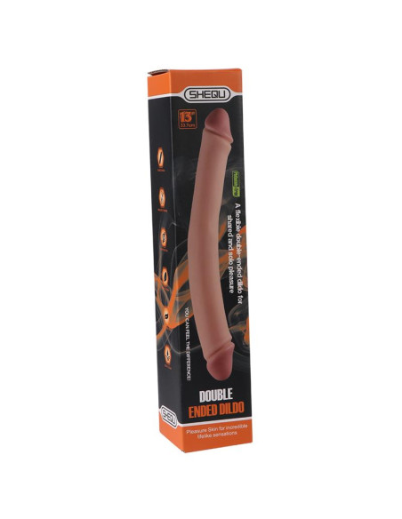 SHEQU Double Dildo Hobare 34 cm — eleganckie dwustronne dildo