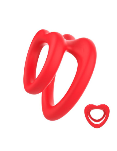 Urban Sky Double Penis Ring — podwójny pierścień silikonowy