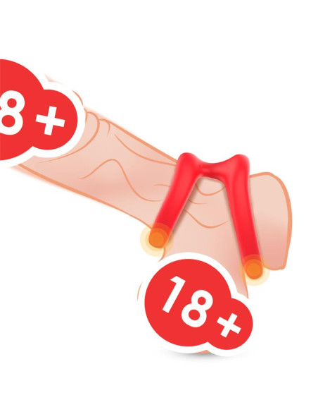 Urban Sky Double Penis Ring — podwójny pierścień silikonowy