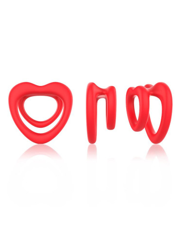 Urban Sky Double Penis Ring — podwójny pierścień silikonowy