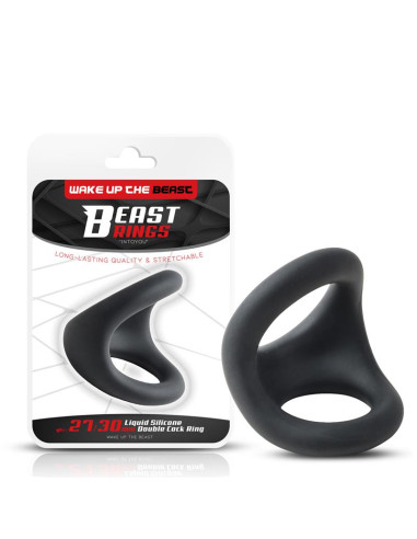 Beast Rings Double — podwójny pierścień silikonowy 27/30 mm