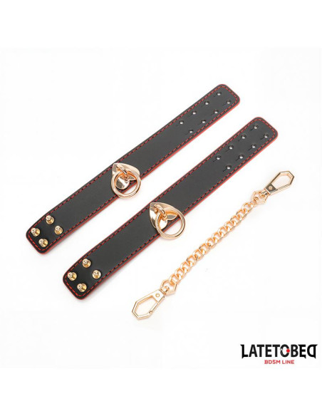 LATETOBED Ankle Cuff z Złotym Łańcuchem — eleganckie mankiety na kostki