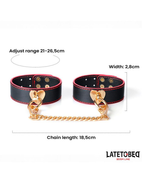 LATETOBED Ankle Cuff z Złotym Łańcuchem — eleganckie mankiety na kostki
