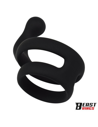 Beast Rings Double — podwójny pierścień silikonowy 50/40 mm