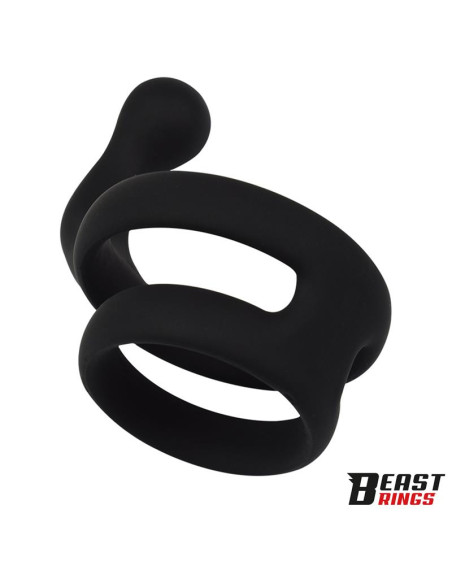 Beast Rings Double — podwójny pierścień silikonowy 50/40 mm