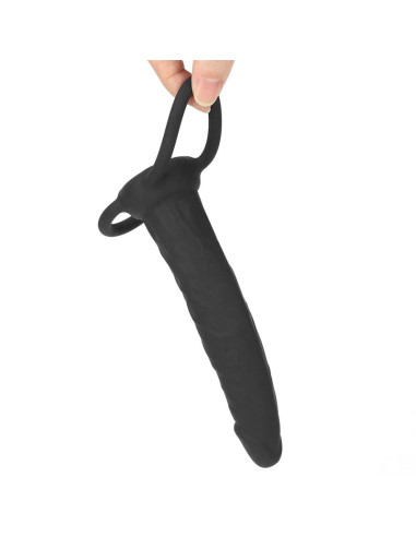 Lovetoy Double Prober Black — podwójny korek silikonowy