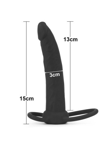 Lovetoy Double Prober Black — podwójny korek silikonowy