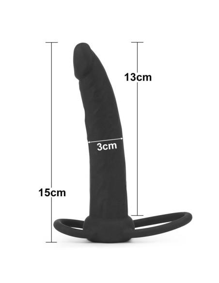 Lovetoy Double Prober Black — podwójny korek silikonowy