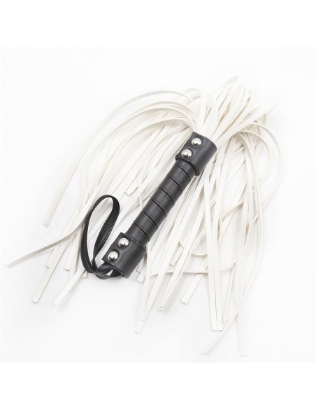 Latetobed Double Rivet Flogger 44 cm — elegancki flogger BDSM