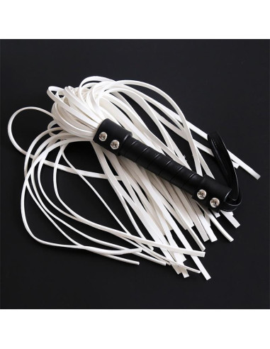 Latetobed Double Rivet Flogger 44 cm — elegancki flogger BDSM