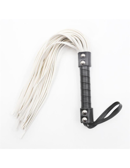Latetobed Double Rivet Flogger 44 cm — elegancki flogger BDSM