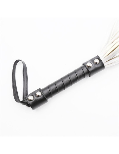 Latetobed Double Rivet Flogger 44 cm — elegancki flogger BDSM