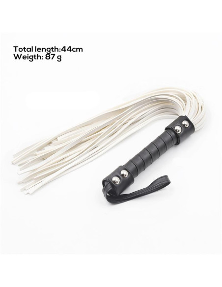 Latetobed Double Rivet Flogger 44 cm — elegancki flogger BDSM