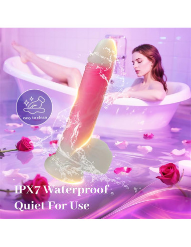 Urban Sky podwójne dildo 21,5 cm z wibracją i ogrzewaniem