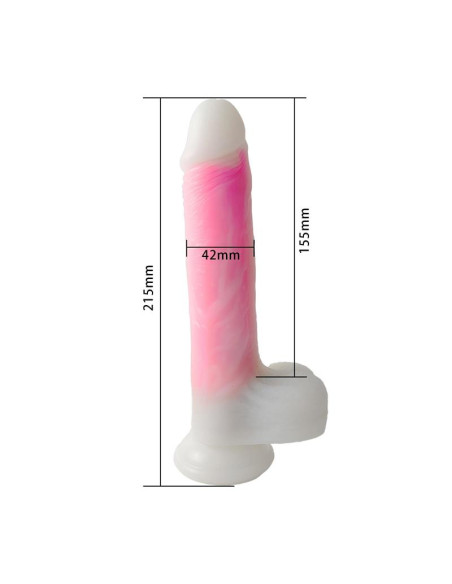 Urban Sky podwójne dildo 21,5 cm z wibracją i ogrzewaniem
