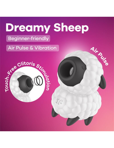 Satisfyer Dreamy Sheep — stymulator łechtaczki z pulsami i wibracją