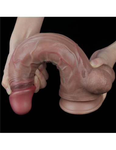 Lovetoy Dildo z podwójną warstwą silikonową 29,5 cm