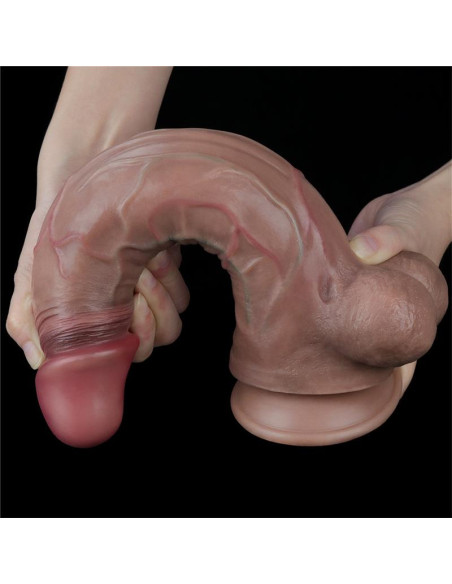 Lovetoy Dildo z podwójną warstwą silikonową 29,5 cm