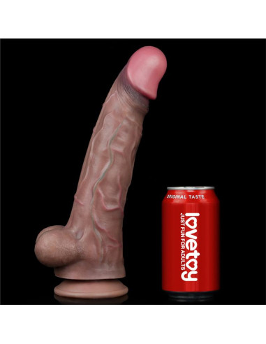 Lovetoy Dildo z podwójną warstwą silikonową 29,5 cm