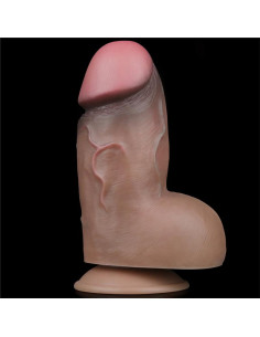 Lovetoy silikonowe dildo 18,2 cm – podwójna warstwa, USB 2