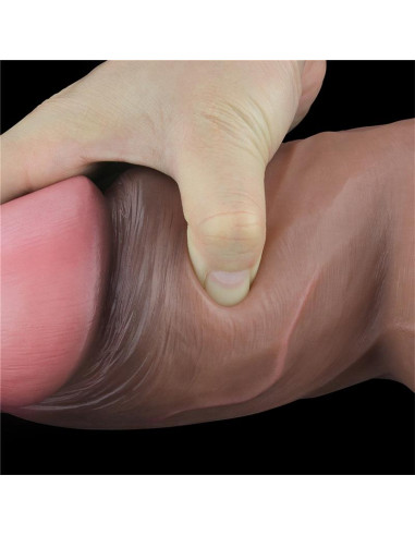 Lovetoy silikonowe dildo 18,2 cm – podwójna warstwa, USB