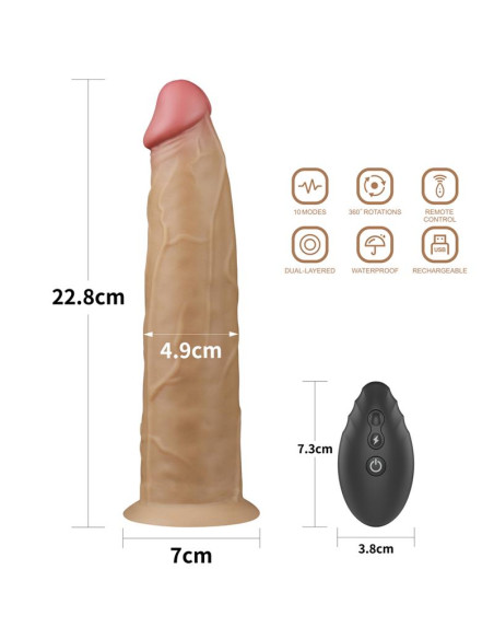 Lovetoy Dual Layered Vibe z rotacją i pilotem