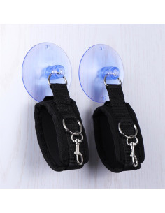 LATETOBED Adjustable Anklecuffs z przyssawkami – mankiety na kostki