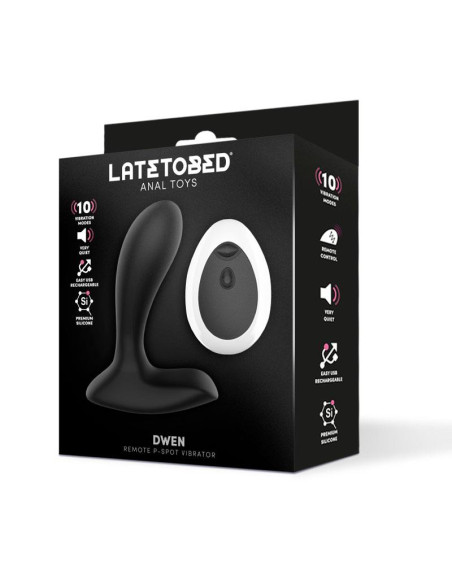 LATETOBED Dwen — elegancki masażer prostaty z pilotem USB