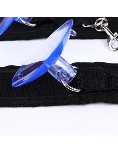 LATETOBED Adjustable Anklecuffs z przyssawkami – mankiety na kostki