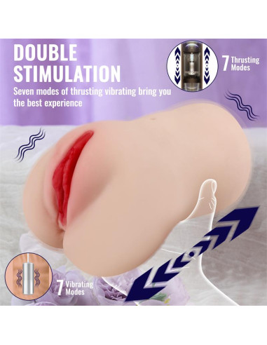 XISE Eliza — Masturbator z wibracją, pchnięciami i aplikacją