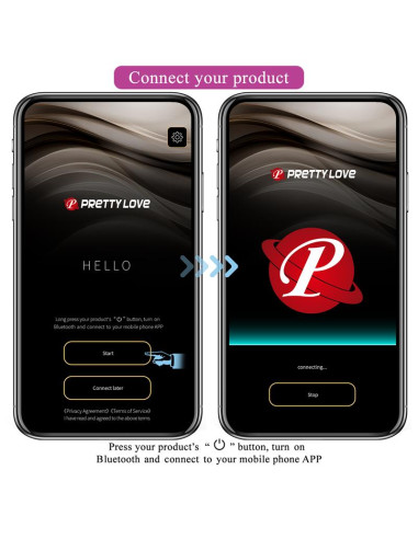 PrettyLove Ethan Vibe z aplikacją — elegancki wibrator z silikonu