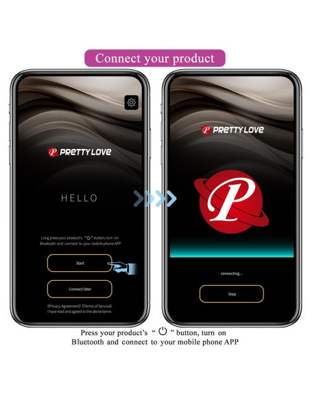 PrettyLove Ethan Vibe z aplikacją — elegancki wibrator z silikonu